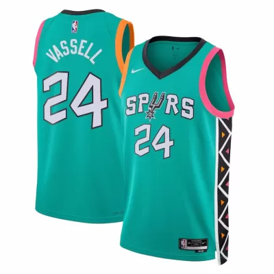 San Antonio Spurs Devin Vassell #24 2022/23 Swingman Jersey Green for men - City Edition - uafactory