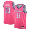 Washington Wizards Kyle Kuzma #33 2022/23 Swingman Jersey Pink for men - City Edition - uafactory