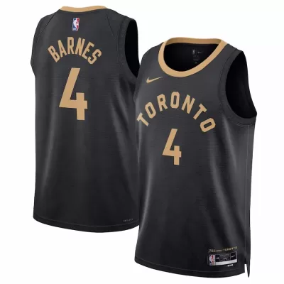 Toronto Raptors Scottie Barnes #4 2022/23 Swingman Jersey Black for men - City Edition - uafactory