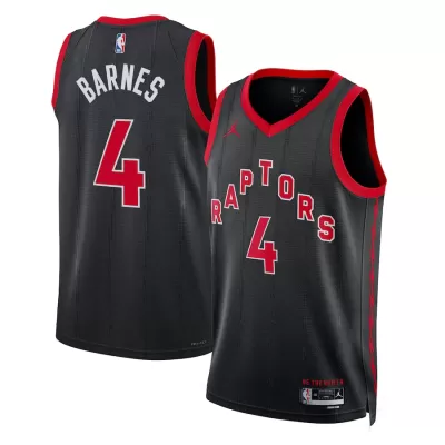 Toronto Raptors Scottie Barnes #4 2022/23 Swingman Jersey Black for men - Statement Edition - uafactory