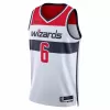 Washington Wizards Kristaps Porzingis #6 2022/23 Swingman Jersey White for men - Association Edition - uafactory