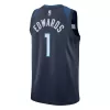 Minnesota Timberwolves Anthony Edwards #1 2022/23 Swingman Jersey Navy for men - Association Edition - uafactory