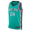 San Antonio Spurs Devin Vassell #24 2022/23 Swingman Jersey Green for men - City Edition - uafactory