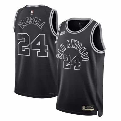 San Antonio Spurs Devin Vassell #24 2022/23 Swingman Jersey Black for men - Classic Edition - uafactory