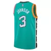 San Antonio Spurs Keldon Johnson #3 2022/23 Swingman Jersey Green for men - City Edition - uafactory