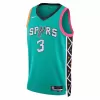 San Antonio Spurs Keldon Johnson #3 2022/23 Swingman Jersey Green for men - City Edition - uafactory