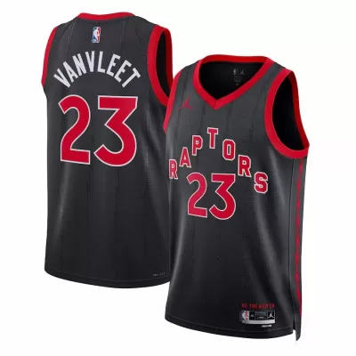 Toronto Raptors Fred VanVleet #23 2022/23 Swingman Jersey Black for men - Statement Edition - uafactory