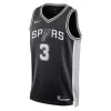 San Antonio Spurs Keldon Johnson #3 2022/23 Swingman Jersey Black for men - Association Edition - uafactory