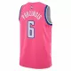 Washington Wizards Kristaps Porzingis #6 2022/23 Swingman Jersey Pink for men - City Edition - uafactory