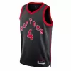 Toronto Raptors Scottie Barnes #4 2022/23 Swingman Jersey Black for men - Statement Edition - uafactory