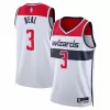 Washington Wizards Bradley Beal #3 2022/23 Swingman Jersey White for men - Association Edition - uafactory