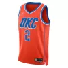 Oklahoma City Thunder Shai Gilgeous-Alexander #2 2022/23 Swingman Jersey Orange for men - Statement Edition - uafactory