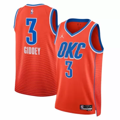 Oklahoma City Thunder Josh Giddey #3 2022/23 Swingman Jersey Orange for men - Statement Edition - uafactory