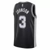 San Antonio Spurs Keldon Johnson #3 2022/23 Swingman Jersey Black for men - Association Edition - uafactory