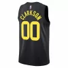 Utah Jazz Jordan Clarkson #00 2022/23 Swingman Jersey Black for men - Statement Edition - uafactory