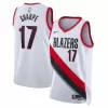 Portland Trail Blazers Shaedon Sharpe #17 2022/23 Swingman Jersey White for men - Association Edition - uafactory