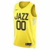 Utah Jazz Jordan Clarkson #00 2022/23 Swingman Jersey Gold for men - Association Edition - uafactory