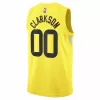 Utah Jazz Jordan Clarkson #00 2022/23 Swingman Jersey Gold for men - Association Edition - uafactory