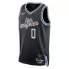 Los Angeles Clippers Russell Westbrook #0 2022/23 Swingman Jersey Black for men - City Edition - uafactory