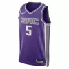 Sacramento Kings De'Aaron Fox #5 2022/23 Swingman Jersey Purple for men - Association Edition - uafactory