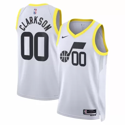 Utah Jazz Jordan Clarkson #00 2022/23 Swingman Jersey White for men - Association Edition - uafactory