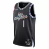 Los Angeles Clippers Reggie Jackson #1 2022/23 Swingman Jersey Black for men - City Edition - uafactory