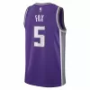 Sacramento Kings De'Aaron Fox #5 2022/23 Swingman Jersey Purple for men - Association Edition - uafactory