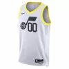 Utah Jazz Jordan Clarkson #00 2022/23 Swingman Jersey White for men - Association Edition - uafactory