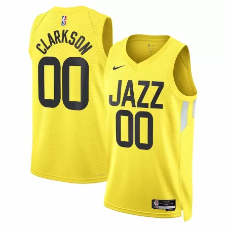 Utah Jazz Jordan Clarkson #00 2022/23 Swingman Jersey Gold for men - Association Edition - uafactory