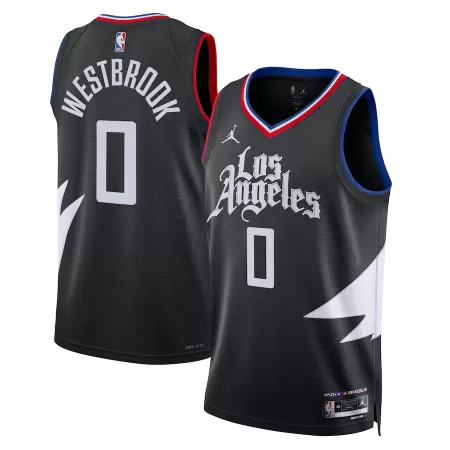 Los Angeles Clippers Russell Westbrook #0 2022/23 Swingman Jersey Black for men - Statement Edition - uafactory