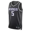 Sacramento Kings De'Aaron Fox #5 2022/23 Swingman Jersey Black for men - Statement Edition - uafactory