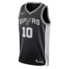 San Antonio Spurs Jeremy Sochan #10 2022/23 Swingman Jersey Black for men - Association Edition - uafactory