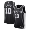 San Antonio Spurs Jeremy Sochan #10 2022/23 Swingman Jersey Black for men - Association Edition - uafactory