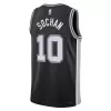 San Antonio Spurs Jeremy Sochan #10 2022/23 Swingman Jersey Black for men - Association Edition - uafactory