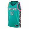 San Antonio Spurs Jeremy Sochan #10 2022/23 Swingman Jersey Green for men - City Edition - uafactory