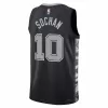 San Antonio Spurs Jeremy Sochan #10 2022/23 Swingman Jersey Black for men - Statement Edition - uafactory