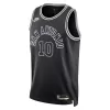 San Antonio Spurs Jeremy Sochan #10 2022/23 Swingman Jersey Black for men - Classic Edition - uafactory