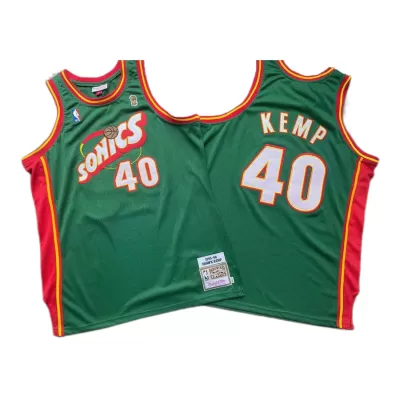 Men's Seattle SuperSonics Shawn Kemp #40 Green Retro Jersey 1995/96 - uafactory