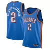 Oklahoma City Thunder Shai Gilgeous-Alexander #2 2022/23 Swingman Jersey Blue for men - Association Edition - uafactory