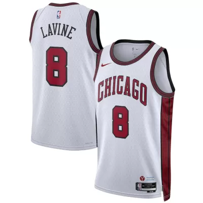 Chicago Bulls Zach LaVine #8 2022/23 Swingman Jersey White for men - City Edition - uafactory