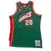 Men's Seattle SuperSonics Gary Payton #20 Green Retro Jersey 1995/96 - uafactory