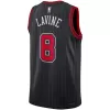 Chicago Bulls Zach LaVine #8 2022/23 Swingman Jersey Black for men - Statement Edition - uafactory