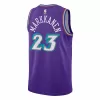 Men's Utah Jazz Lauri Markkanen #23 Purple Retro Jersey 2022/23 - Classic Edition - uafactory