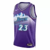 Men's Utah Jazz Lauri Markkanen #23 Purple Retro Jersey 2022/23 - Classic Edition - uafactory