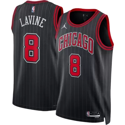 Chicago Bulls Zach LaVine #8 2022/23 Swingman Jersey Black for men - Statement Edition - uafactory