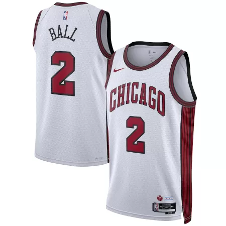 Chicago Bulls Lonzo Ball #2 2022/23 Swingman Jersey White for men - City Edition - uafactory