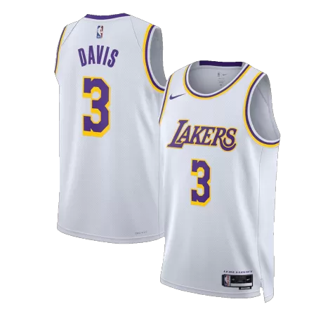 Los Angeles Lakers Anthony Davis #3 2022/23 Swingman Jersey White for men - Association Edition - uafactory