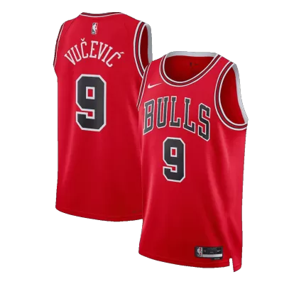 Chicago Bulls Nikola Vucevic #9 2022/23 Swingman Jersey Red for men - Association Edition - uafactory