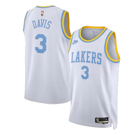 Los Angeles Lakers Anthony Davis #3 2022/23 Swingman Jersey White for men - Classic Edition - uafactory