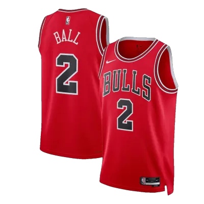 Chicago Bulls Lonzo Ball #2 2022/23 Swingman Jersey Red for men - Association Edition - uafactory